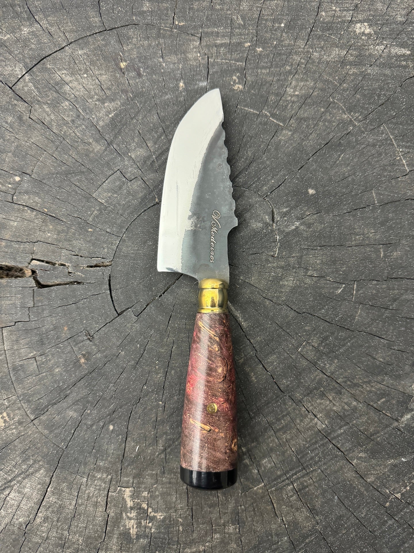 4” Skinner Knife, Maple Burl - RSS420 - 105mm