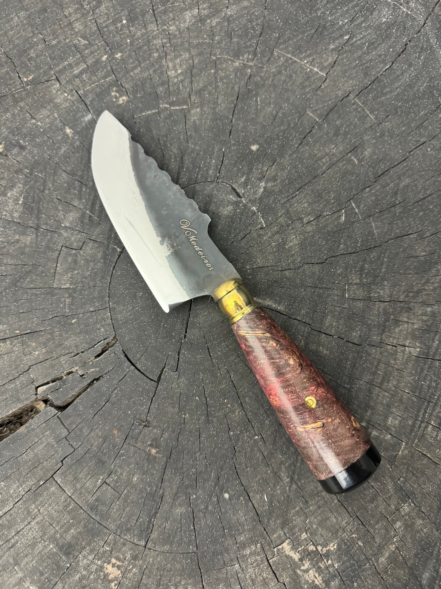 4” Skinner Knife, Maple Burl - RSS420 - 105mm