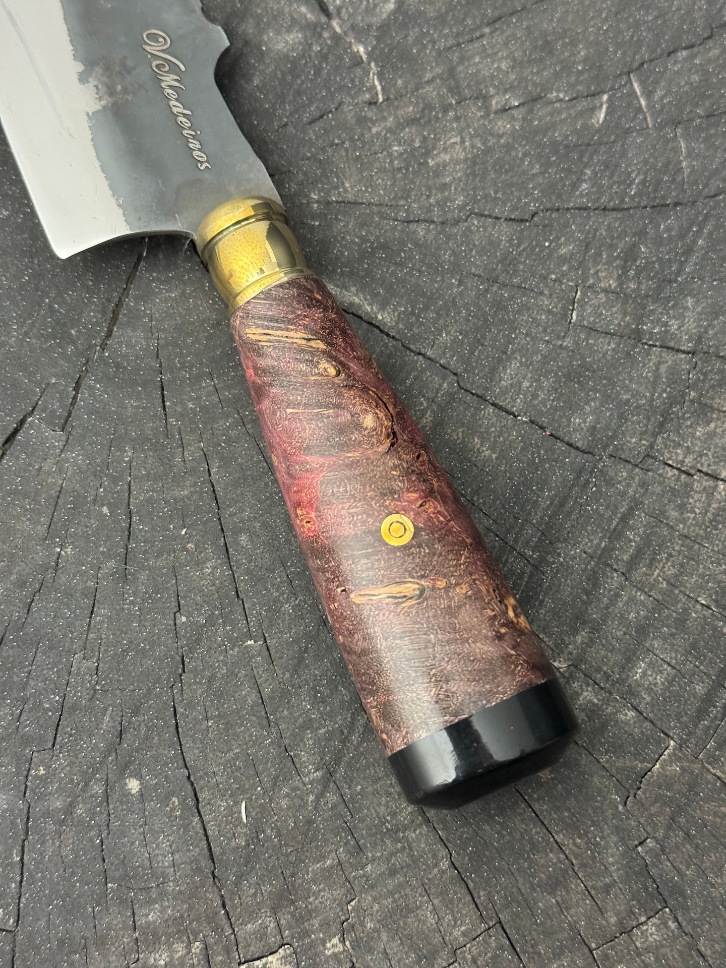 4” Skinner Knife, Maple Burl - RSS420 - 105mm