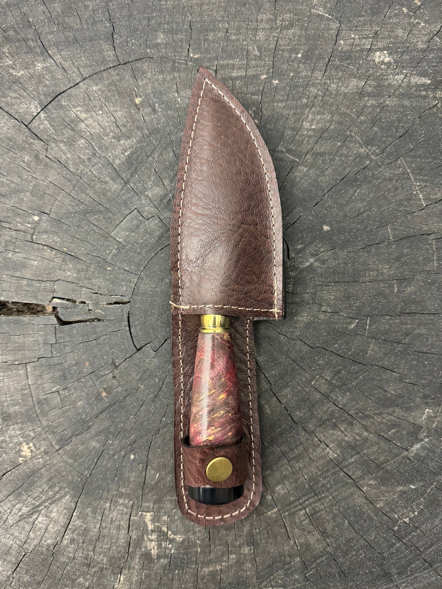 4” Skinner Knife, Maple Burl - RSS420 - 105mm