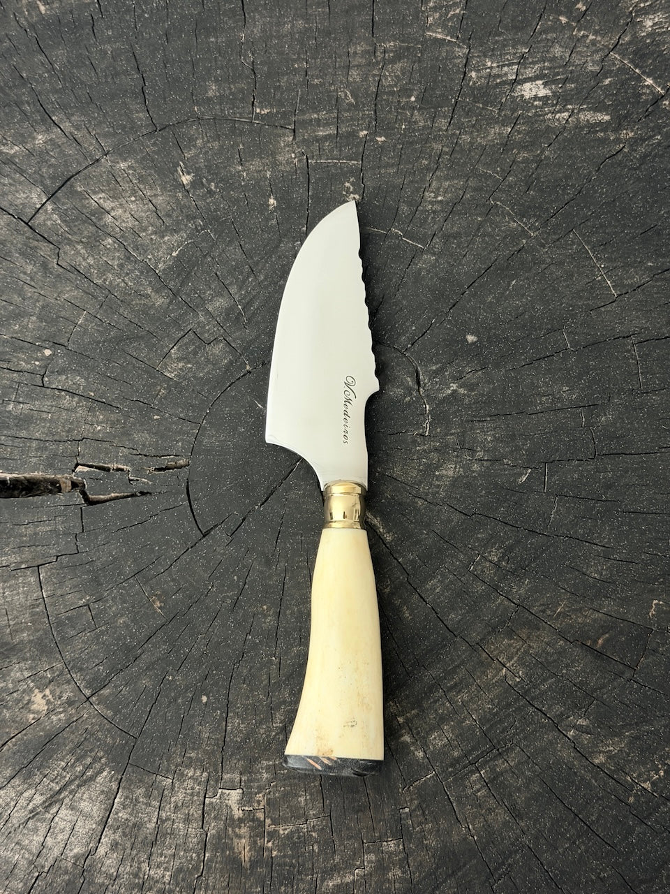 4” Skinner Knife, Ostrich Bone, SS420 - 105mm