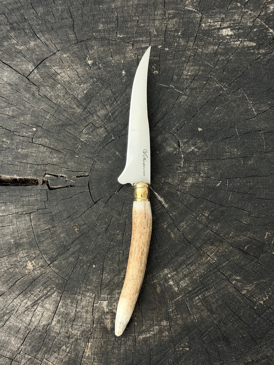 5" Boning Knife, Deer Antler, SS440 - 130mm