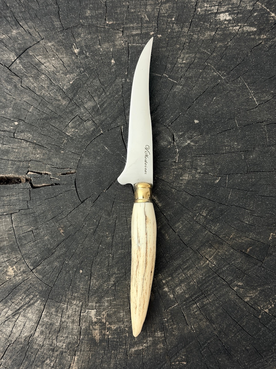 5" Boning Knife, Deer Antler, SS440 - 130mm