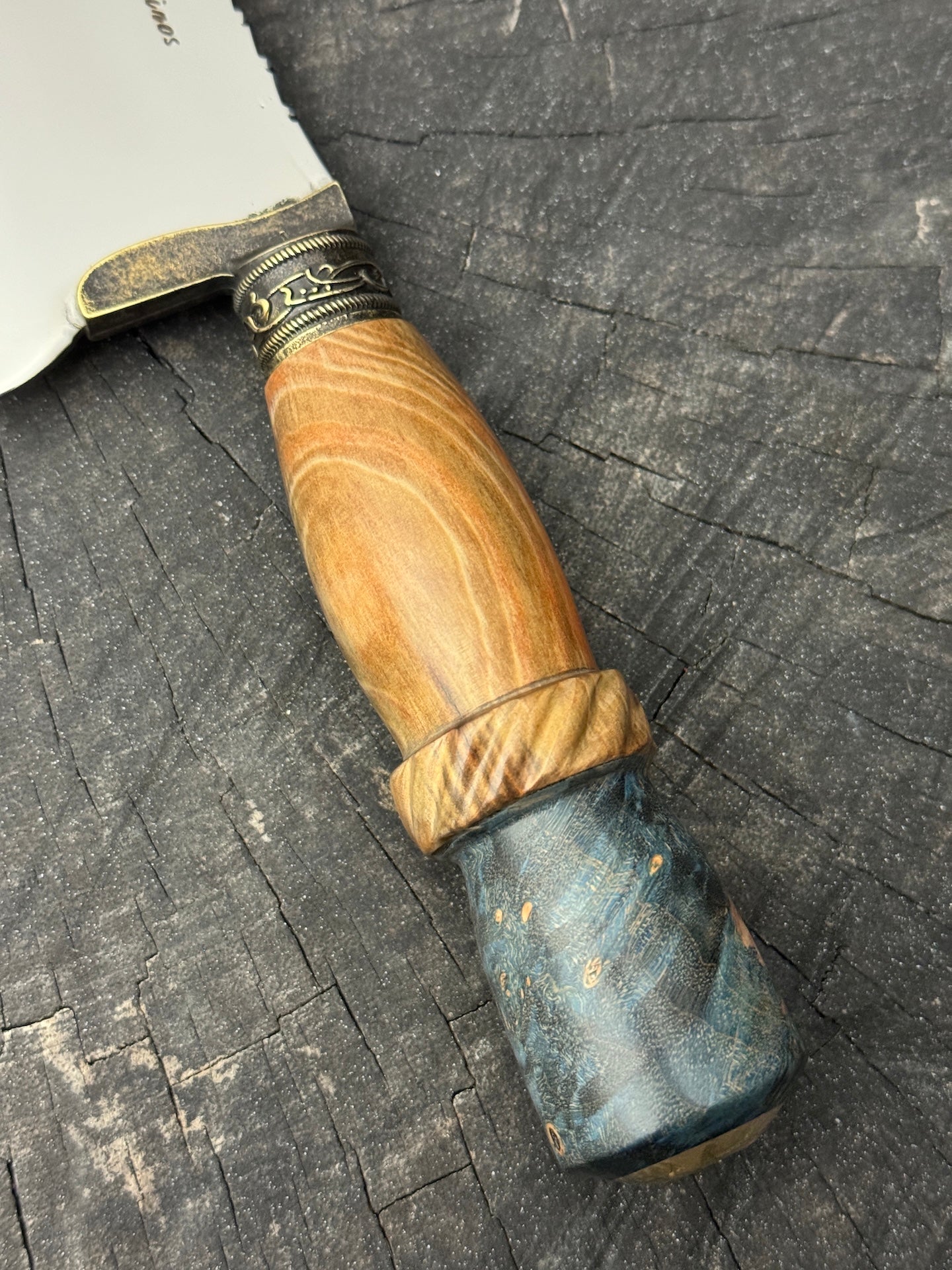8" Picanha Chef Knife, Maple Burl & Ipe, SS440 - 200mm