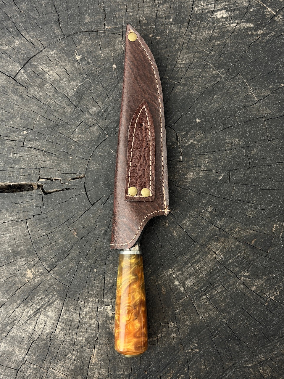 6" Utility Knife, Custom Block, SS440 - 150mm