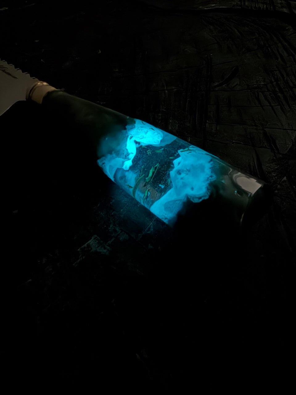 8" Chef Knife, Glowing Hybrid Custom Block, SS440 - 200mm