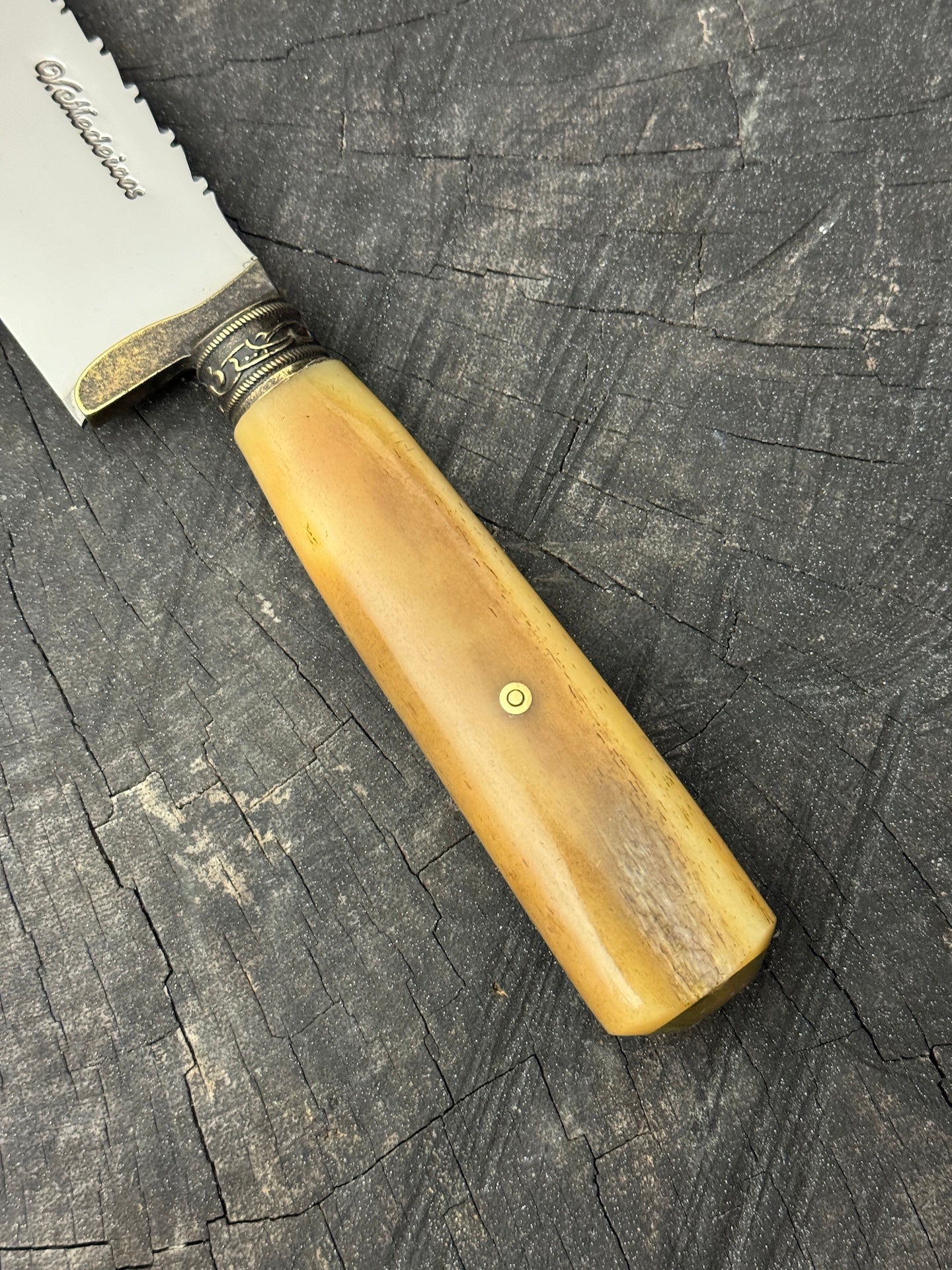10" Butchers Knife, Ostrich Bone, SS440 - 250mm