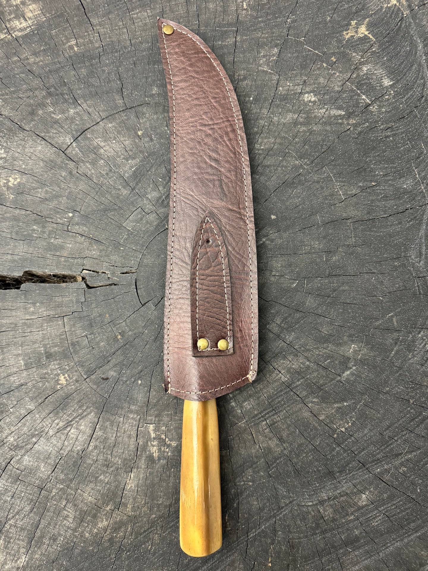 10" Butchers Knife, Ostrich Bone, SS440 - 250mm