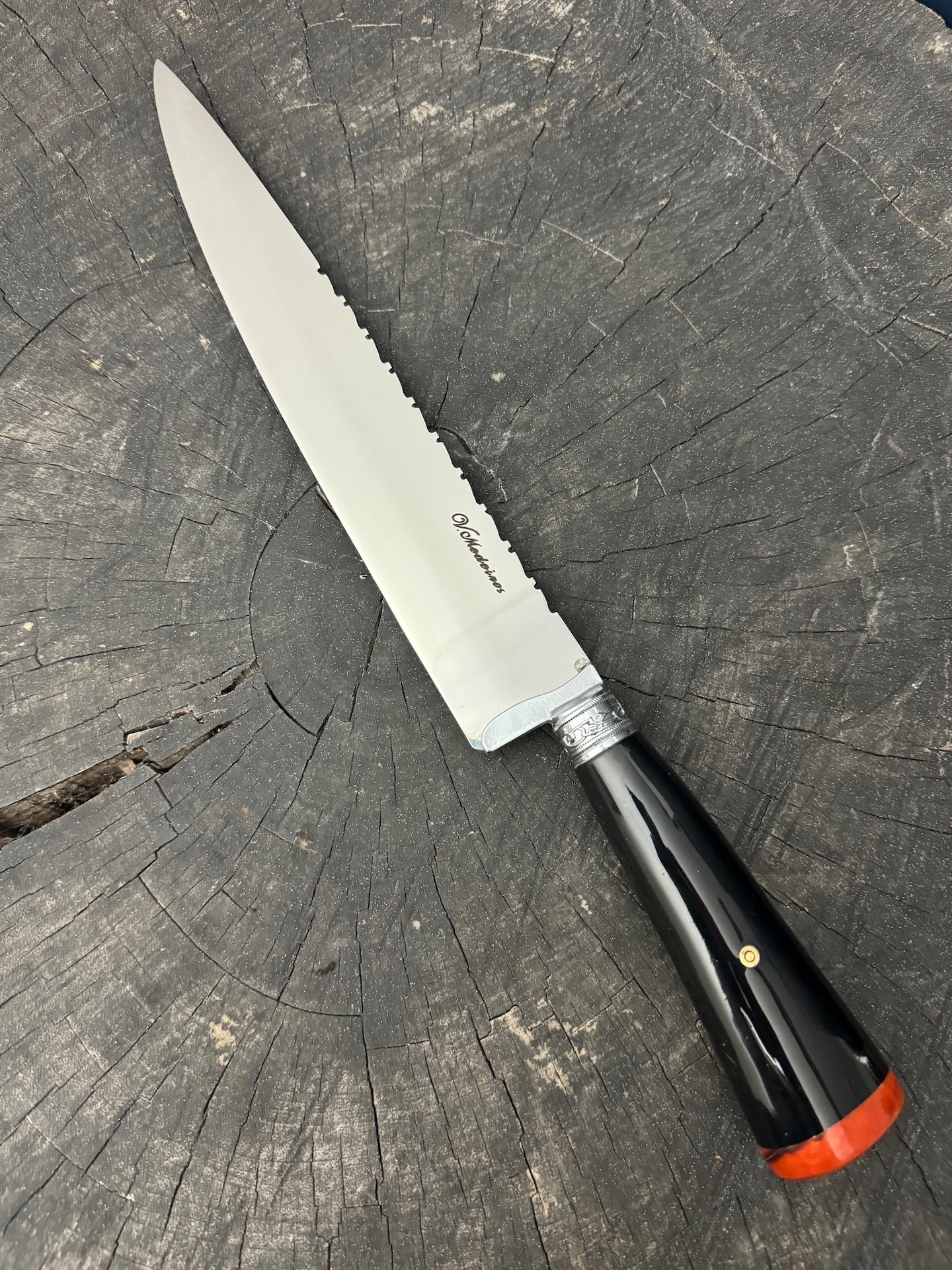 10" Chef Knife, Custom Block, SS440 - 250mm