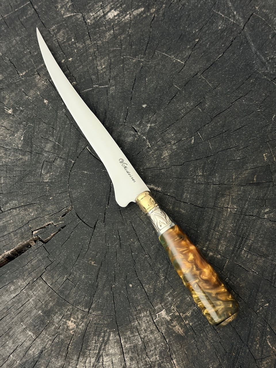 8" Boning Knife, Custom Block, SS420 - 200mm