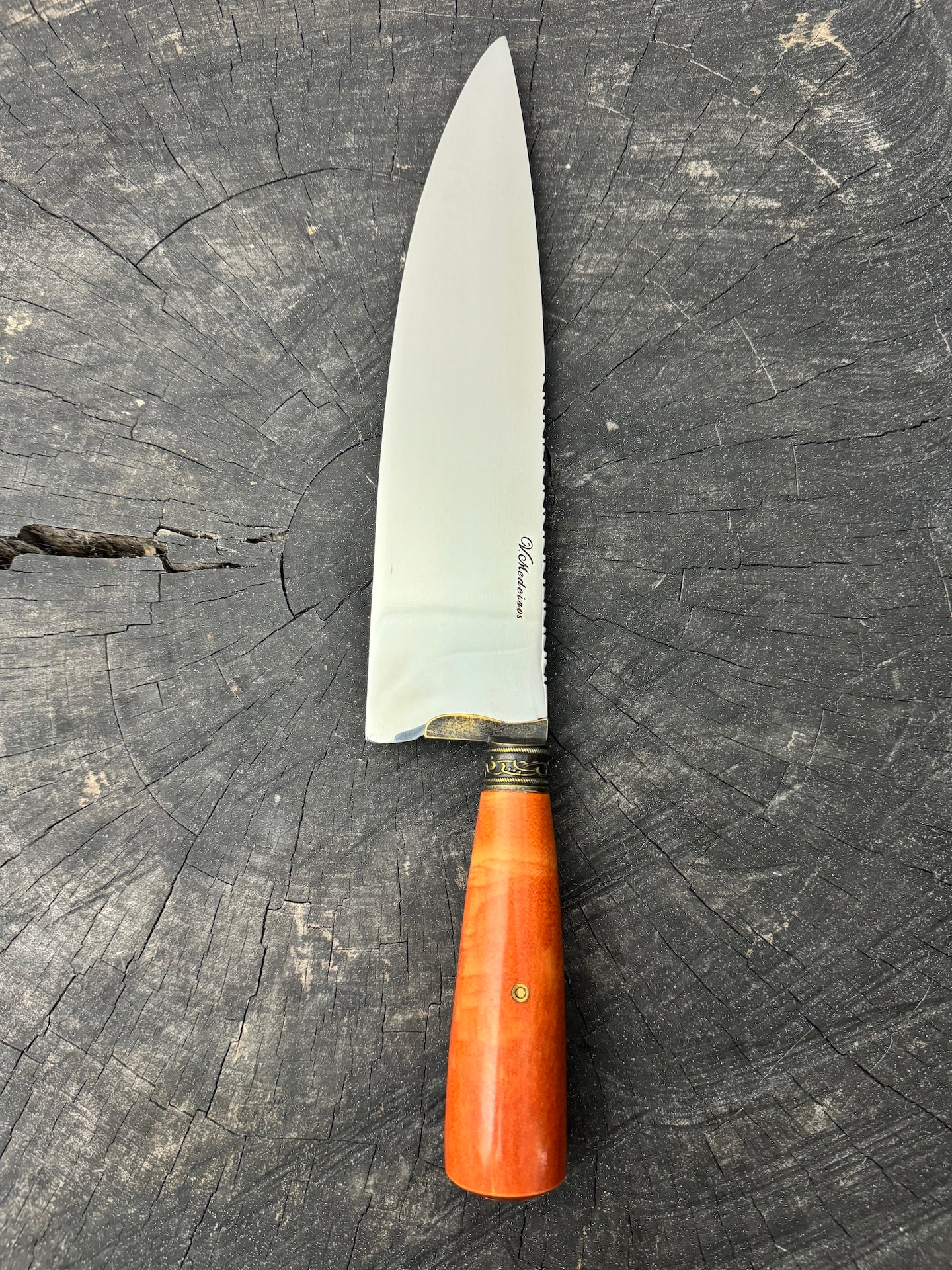 10" Chef Picanha Knife, Cherry Hardwood, SS440 - 250mm