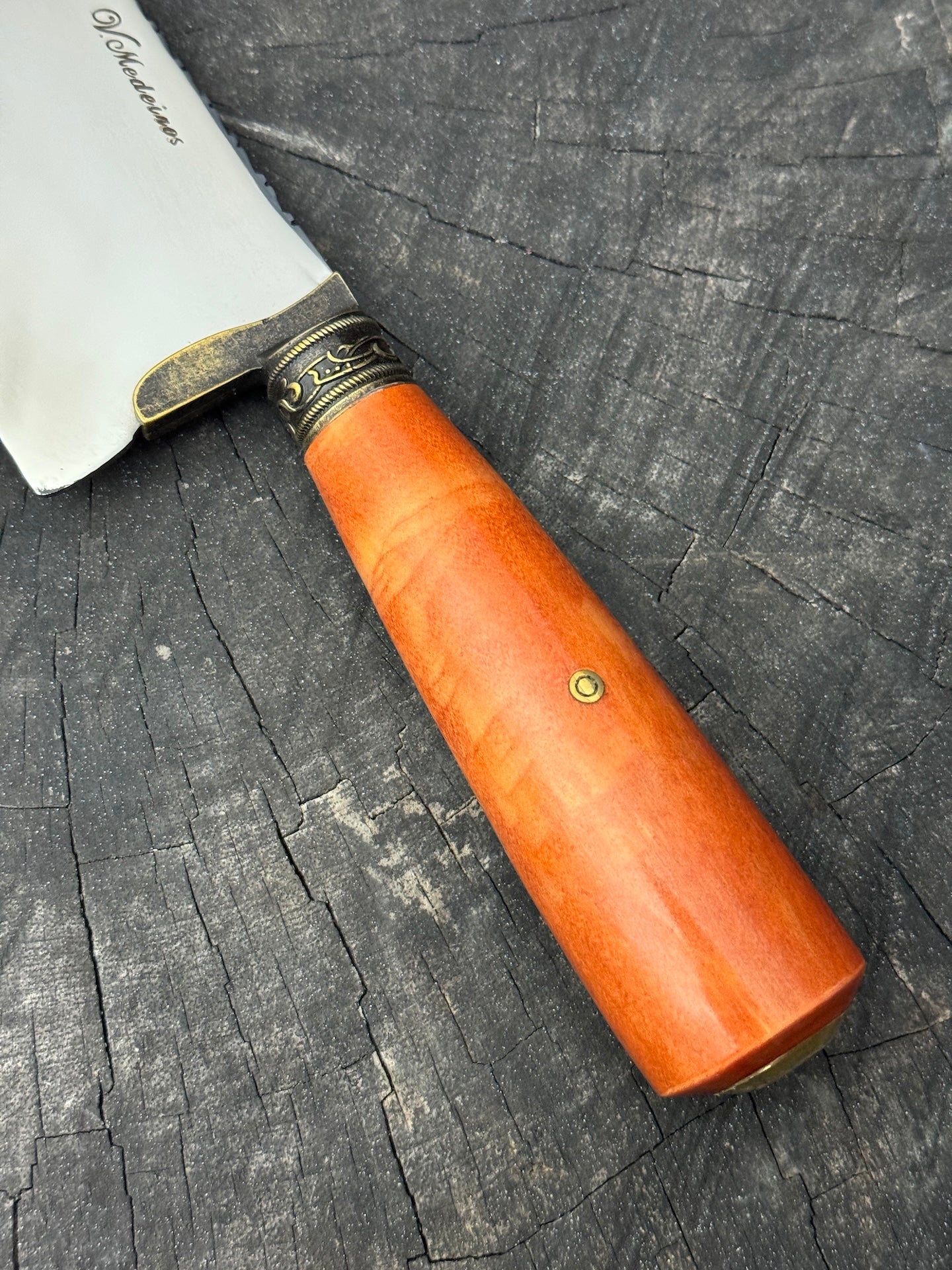 10" Chef Picanha Knife, Cherry Hardwood, SS440 - 250mm