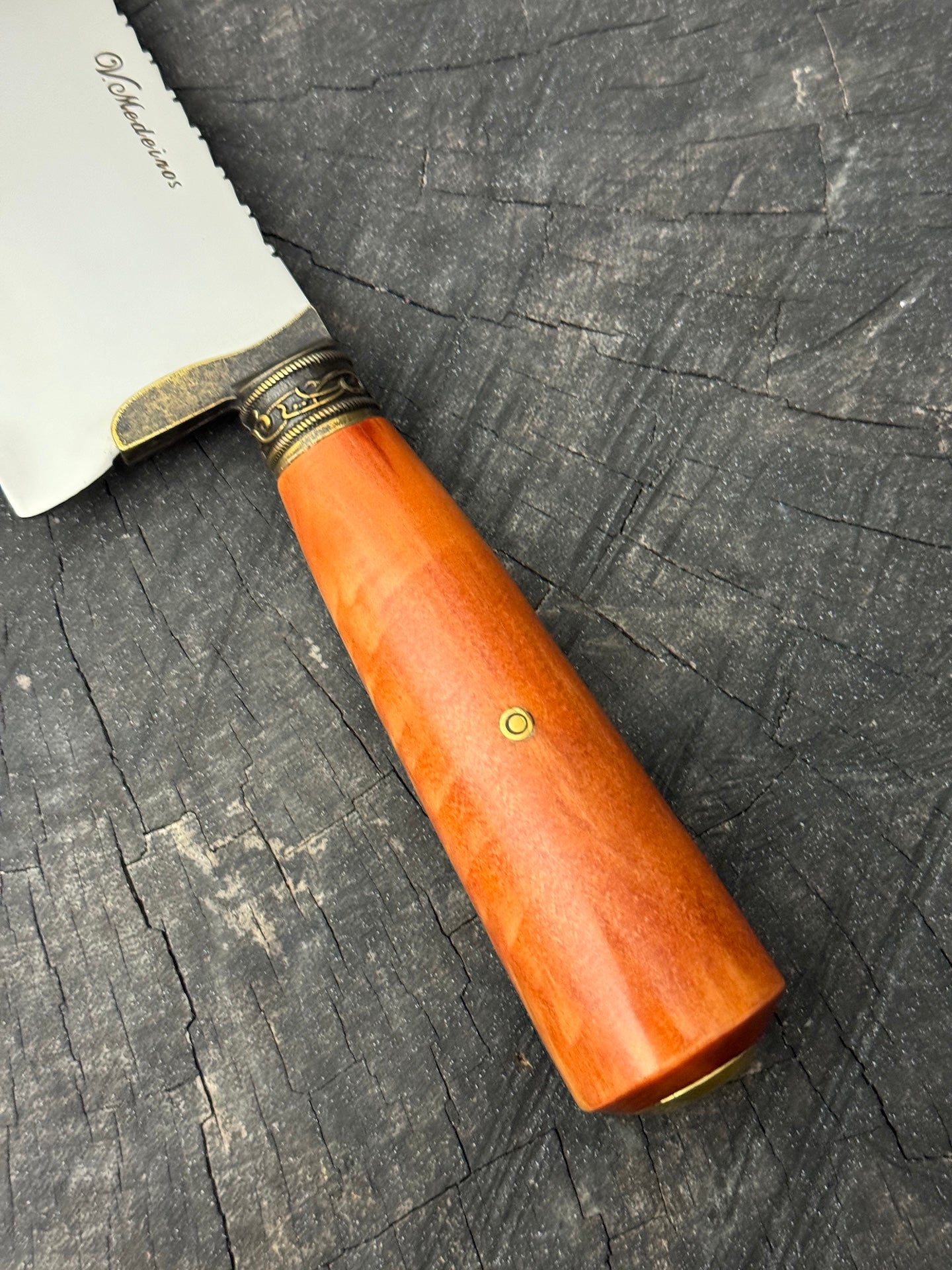 10" Chef Picanha Knife, Cherry Hardwood, SS440 - 250mm