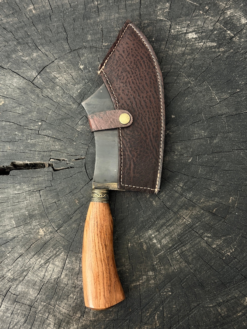 7" Cutelo Wild Cleaver, Native Ironwood, RSS440 - 180mm