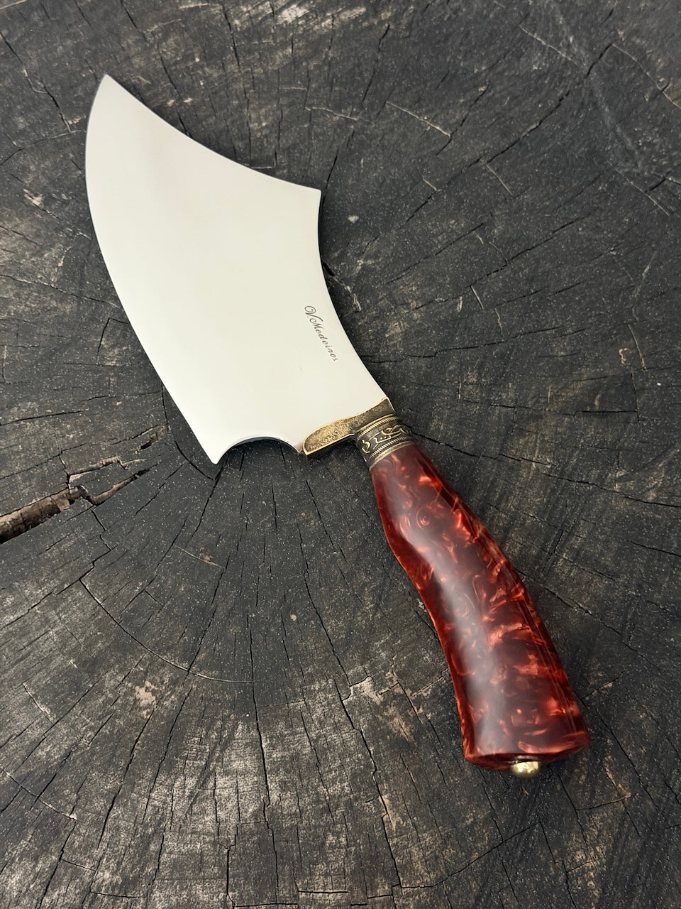 7" Cutelo Wild Cleaver, Inferno Custom Block, SS440 - 180mm