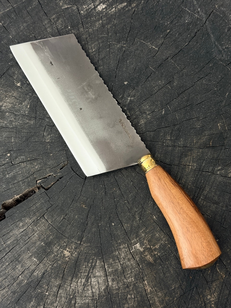 8" Chefs Cleaver, Native Ironwood, RSS440 - 200mm