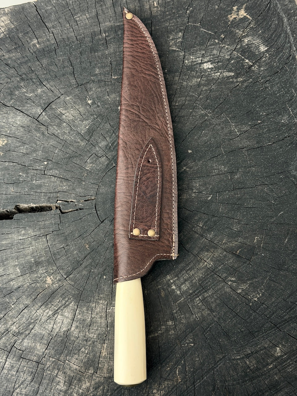 10" Picanha Knife, Ostrich Bone, SS440 - 250mm
