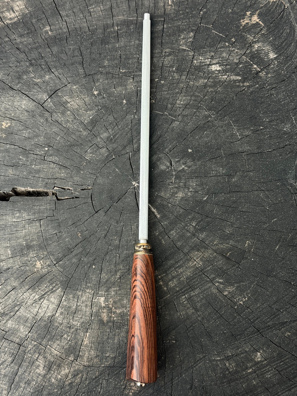10" Sharpening Steel, Violet Jacaranda Hardwood, 250mm