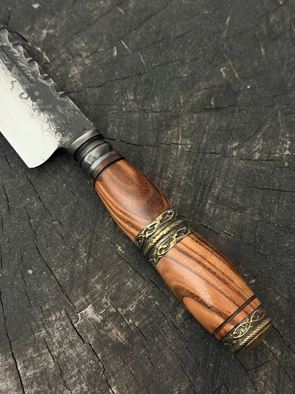 10" Integral Chef Knife - Forged Carbon Steel 5160 - 250mm