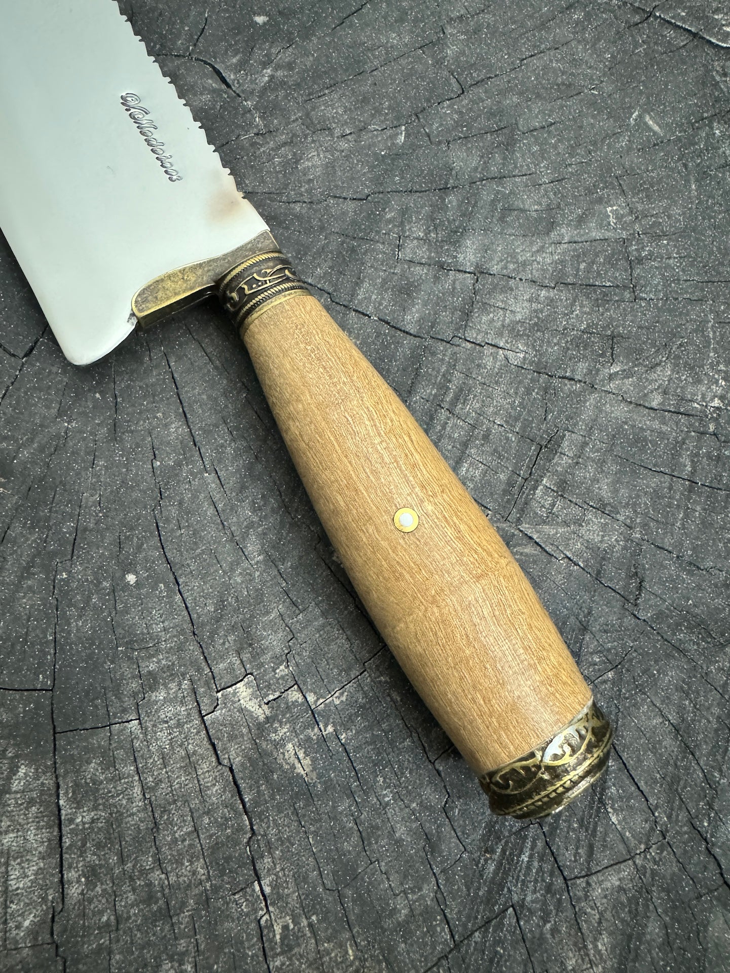 8" Picanha Chef Knife, Native Hardwood, SS440 - 200mm