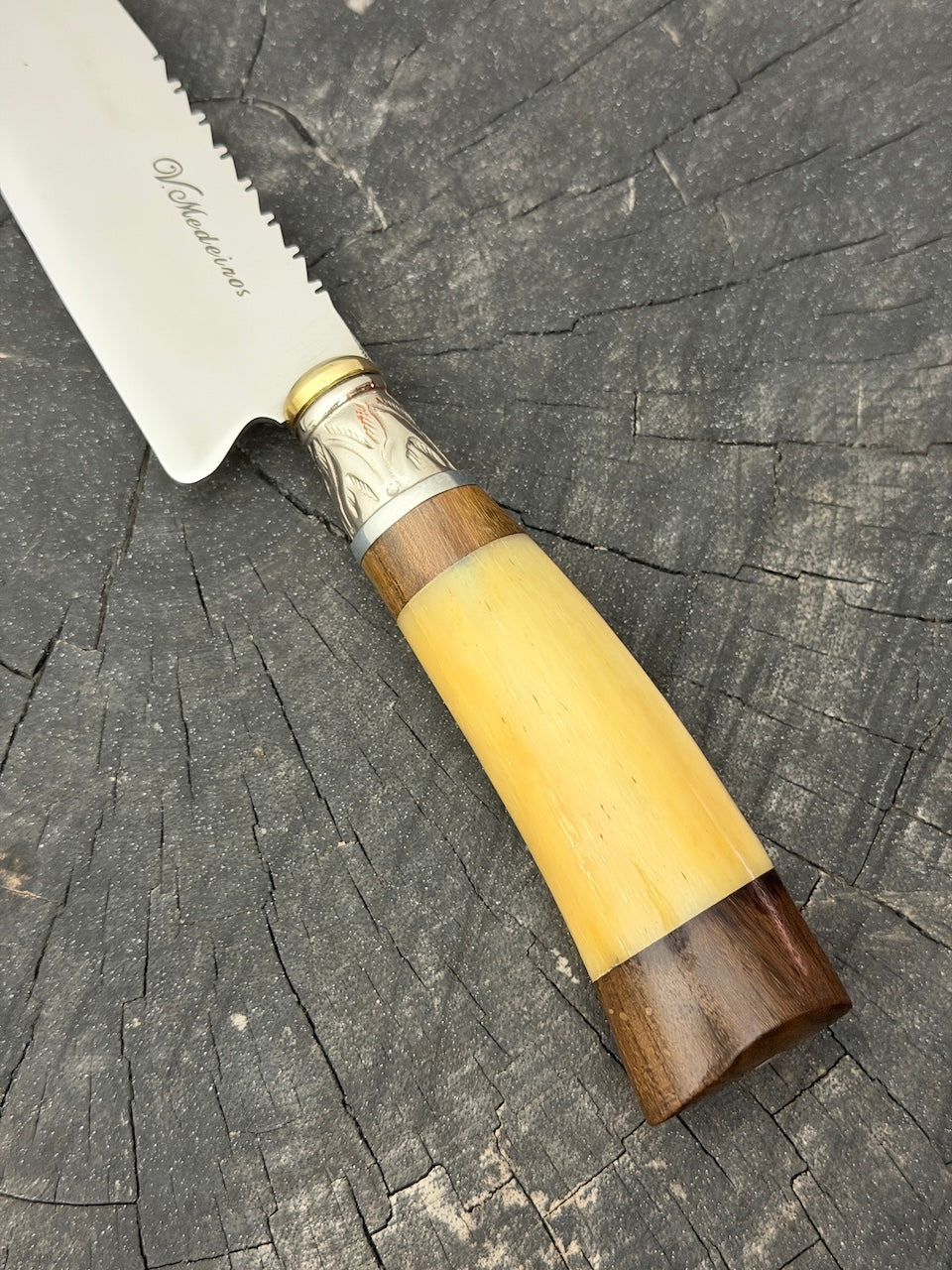 6" Utility Knife, Ostrich Bone SS440 - 150mm