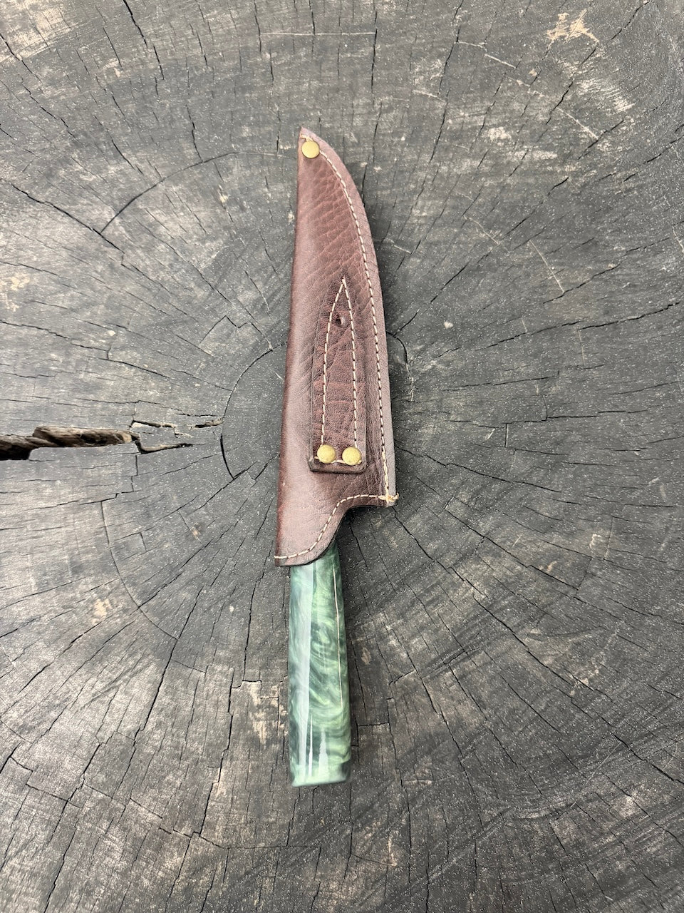 6" Utility Knife, Custom Block, SS440 - 150mm