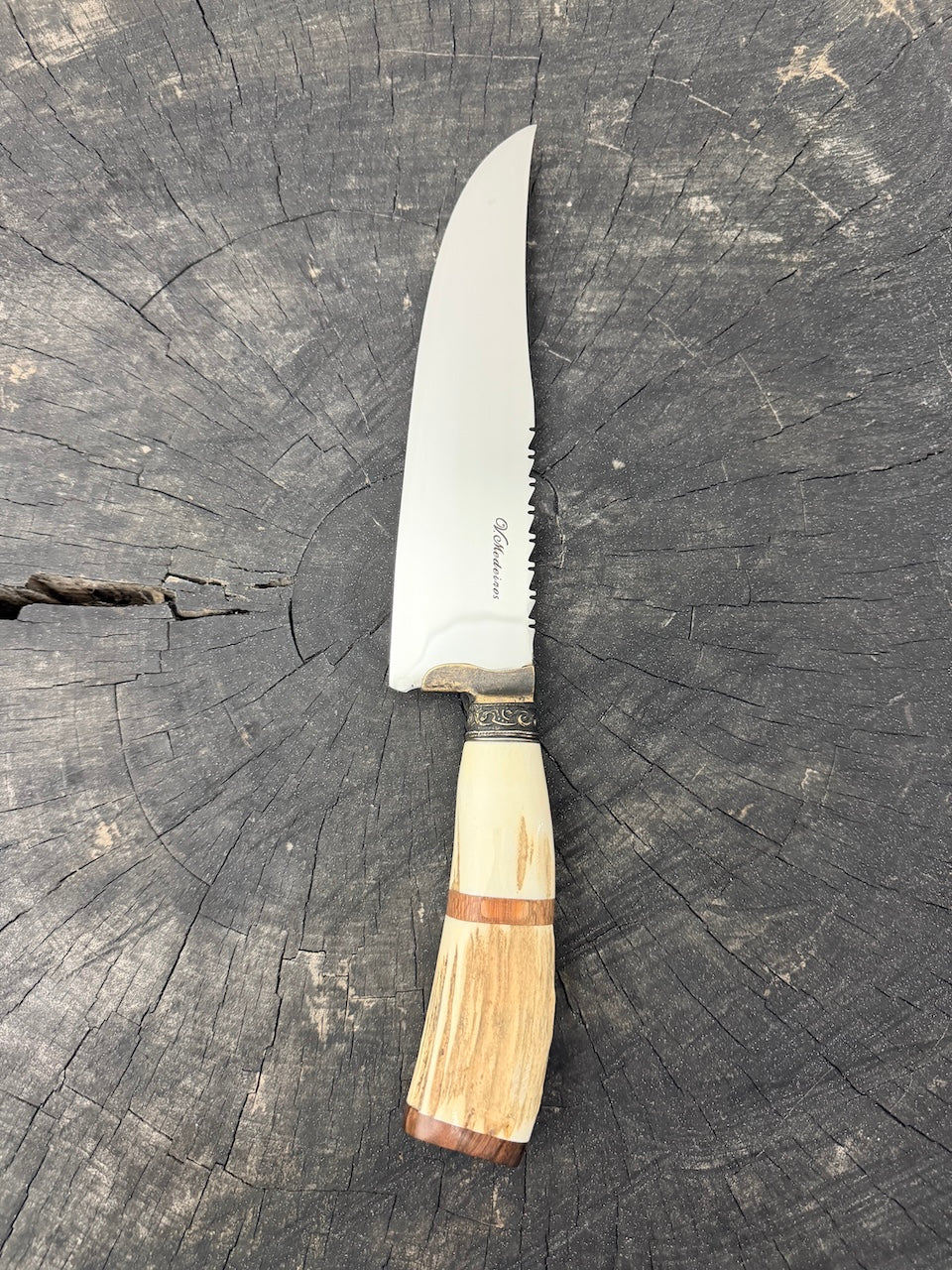 8" Artisan Knife, Deer Antler, SS440 - 210mm