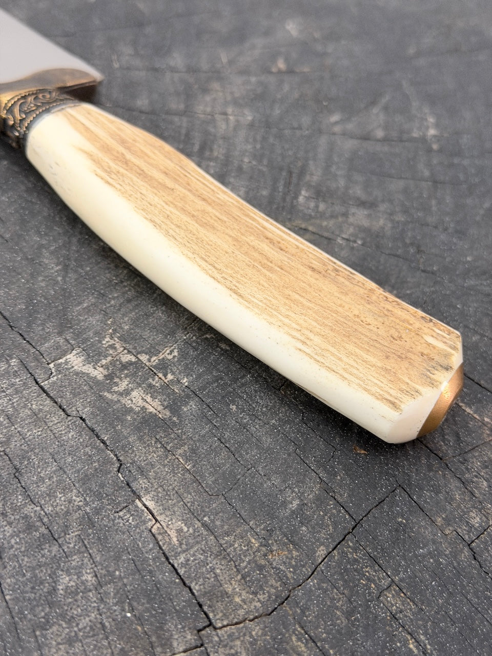 10" Chef Gaucho Knife, Deer Antler, SS440 - 250mm