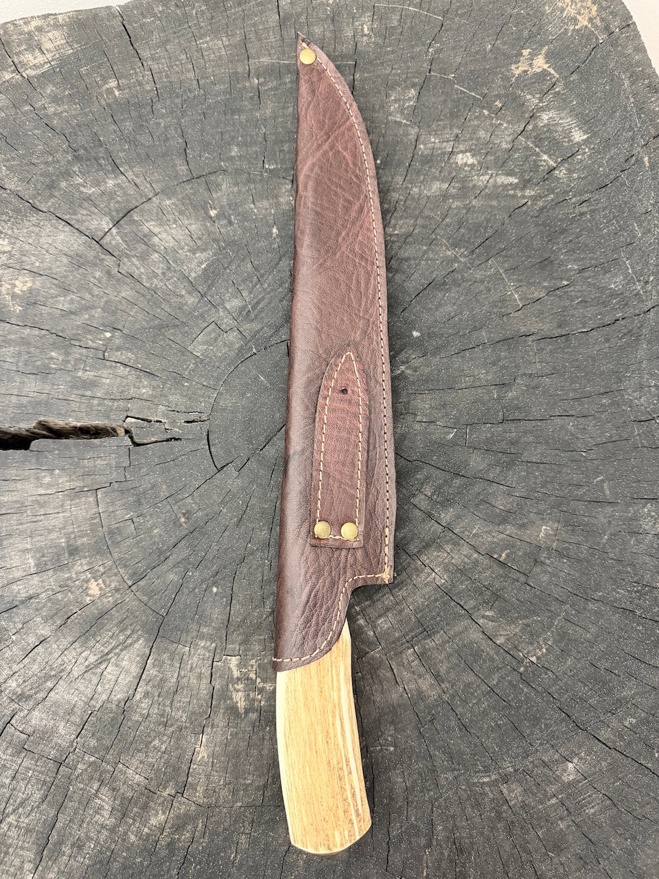 10" Chef Gaucho Knife, Deer Antler, SS440 - 250mm