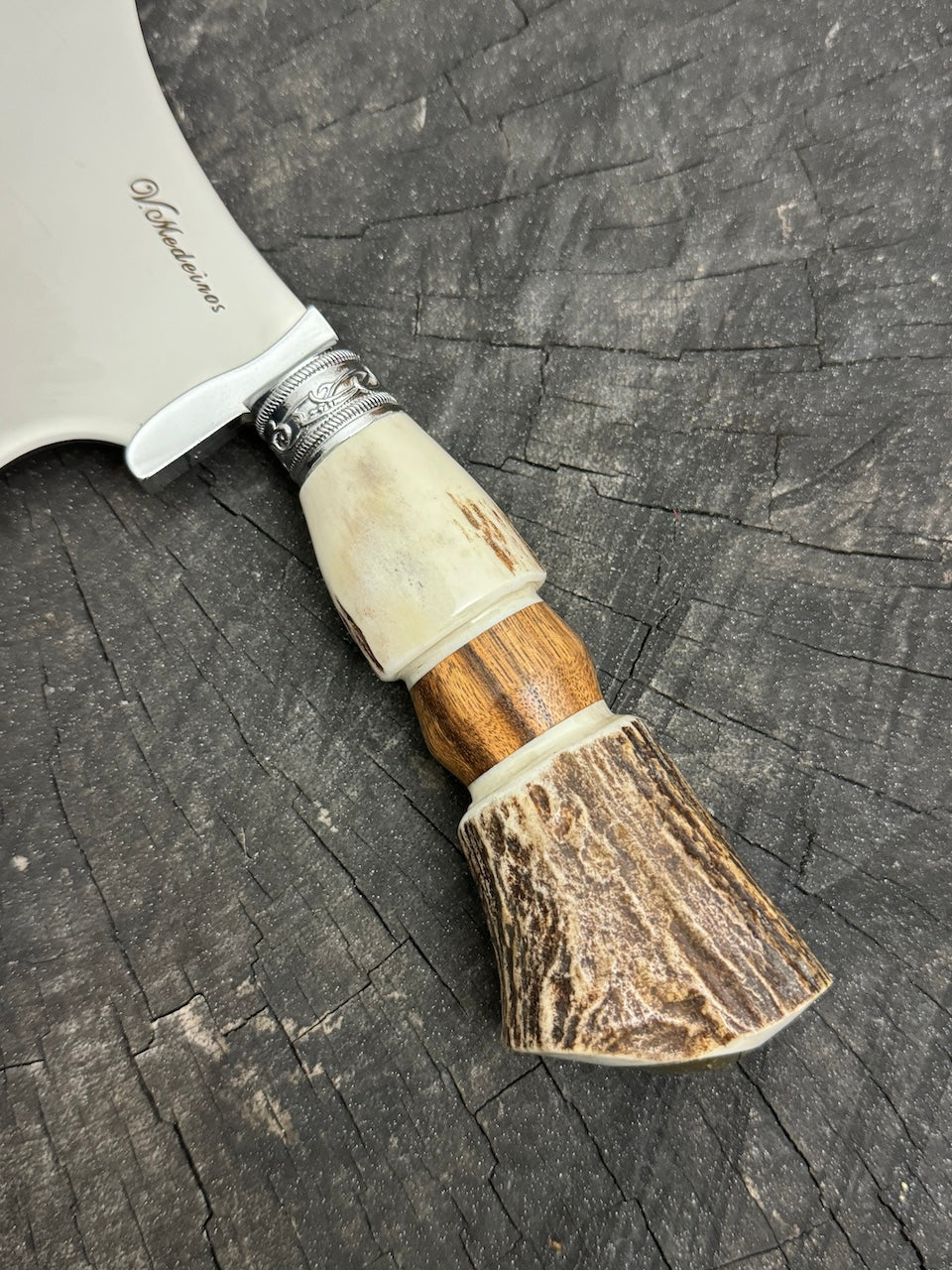7" Cutelo Wild Cleaver, Deer Antler, SS440 - 180mm