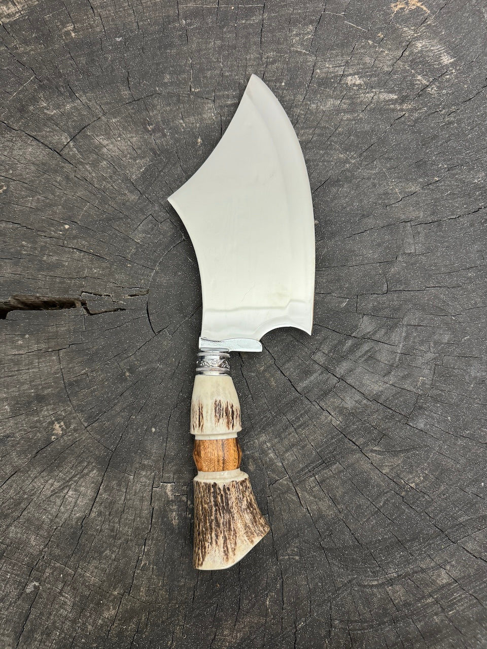 7" Cutelo Wild Cleaver, Deer Antler, SS440 - 180mm