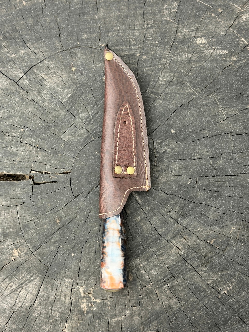 4” Skinner Knife, NightFire Custom Block - SS420 - 105mm