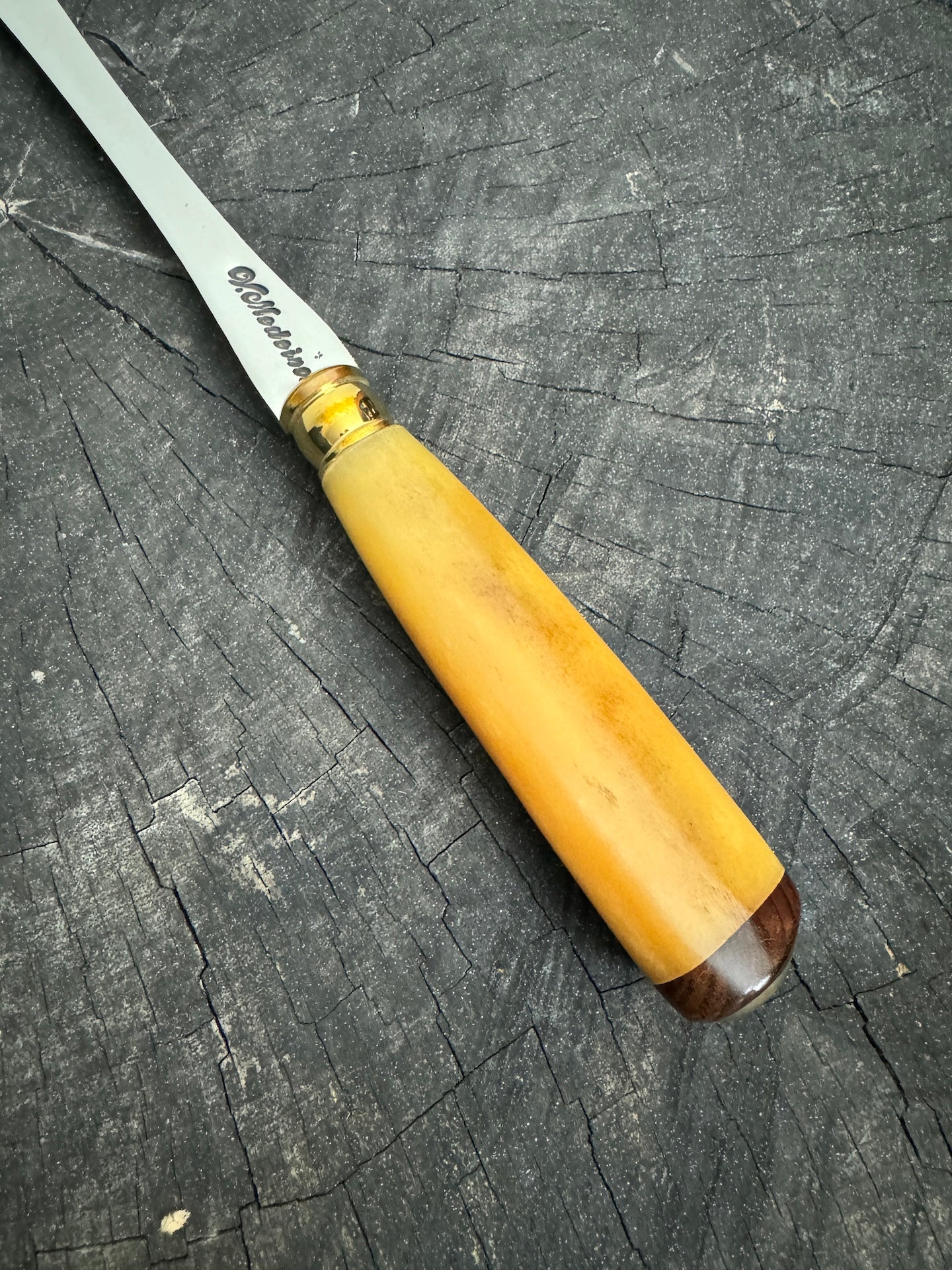 10" BBQ & Grill Fork, Ostrich Bone, SS440