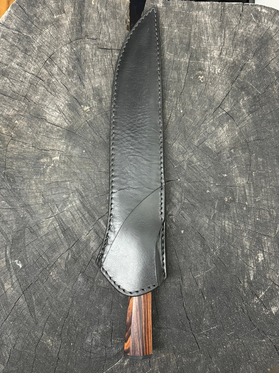 11" Damascus Burja Samurai Knife, Violet Jacaranda, CS1095 15n20