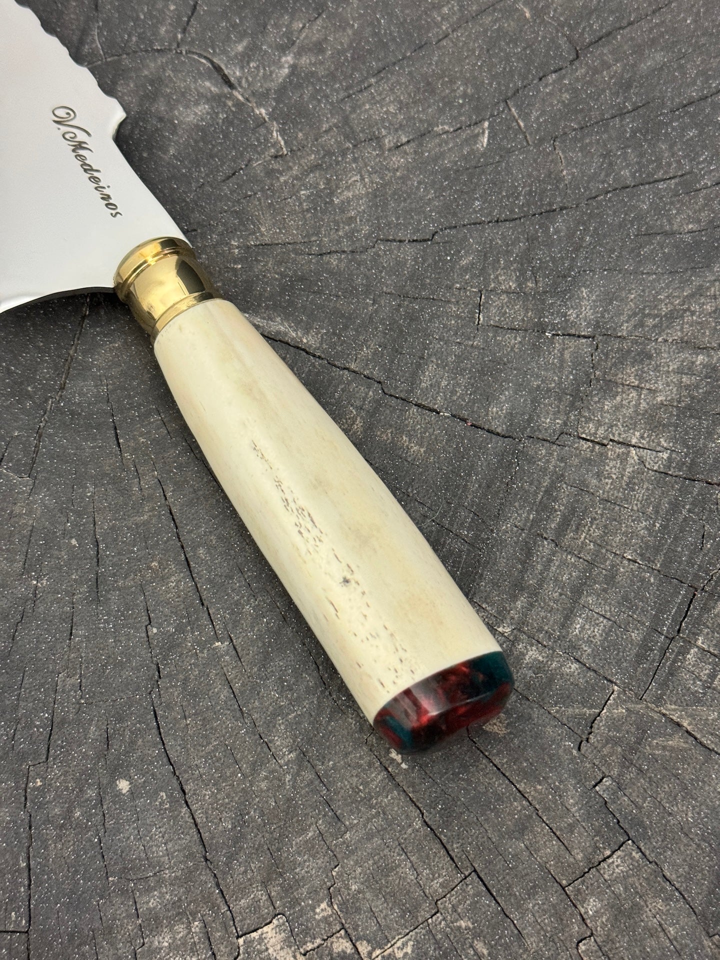 4” Skinner Knife, Ostrich Bone - SS420 - 105mm