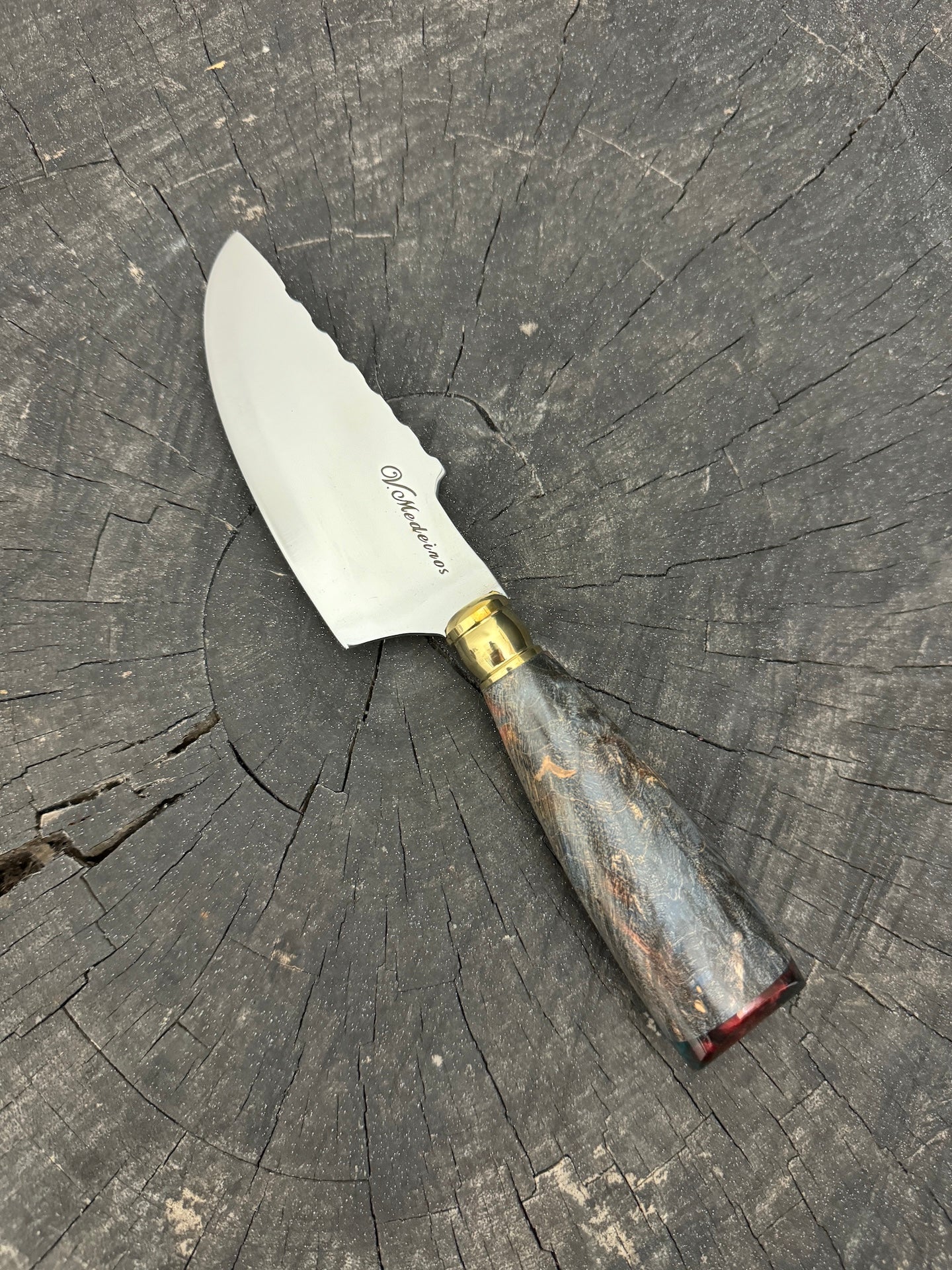 4” Skinner Knife, Maple Burl - SS420 - 105mm