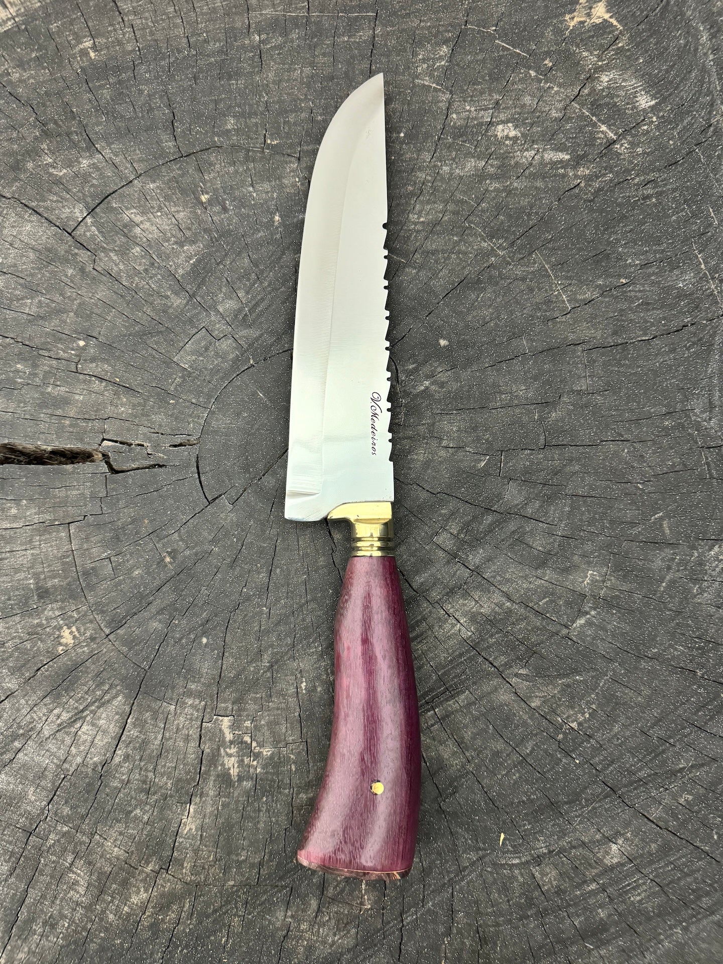 8" Artisan Knife, Roxinho Hardwood, SS440 - 190mm