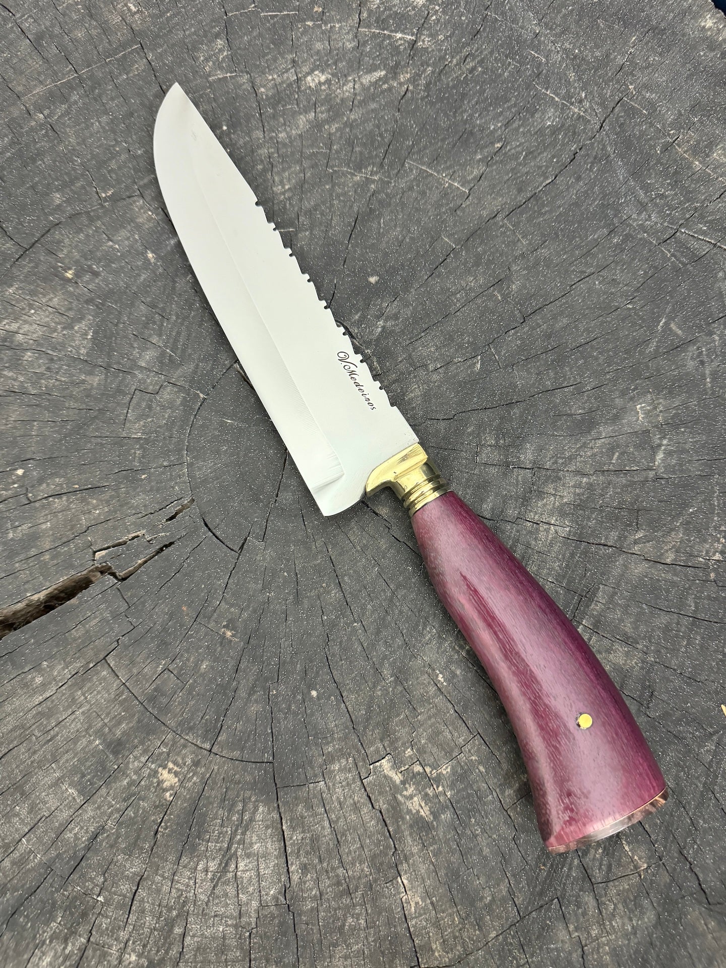 8" Artisan Knife, Roxinho Hardwood, SS440 - 190mm