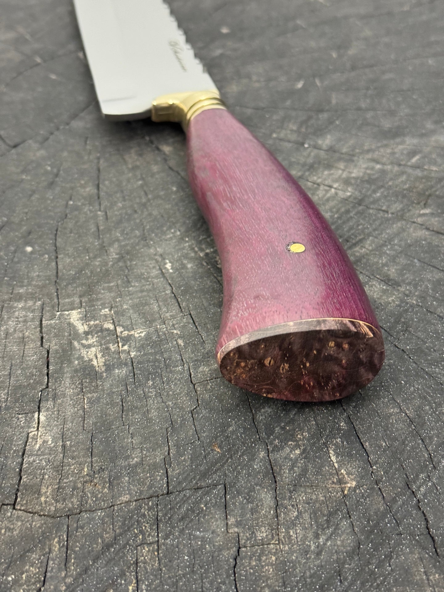 8" Artisan Knife, Roxinho Hardwood, SS440 - 190mm