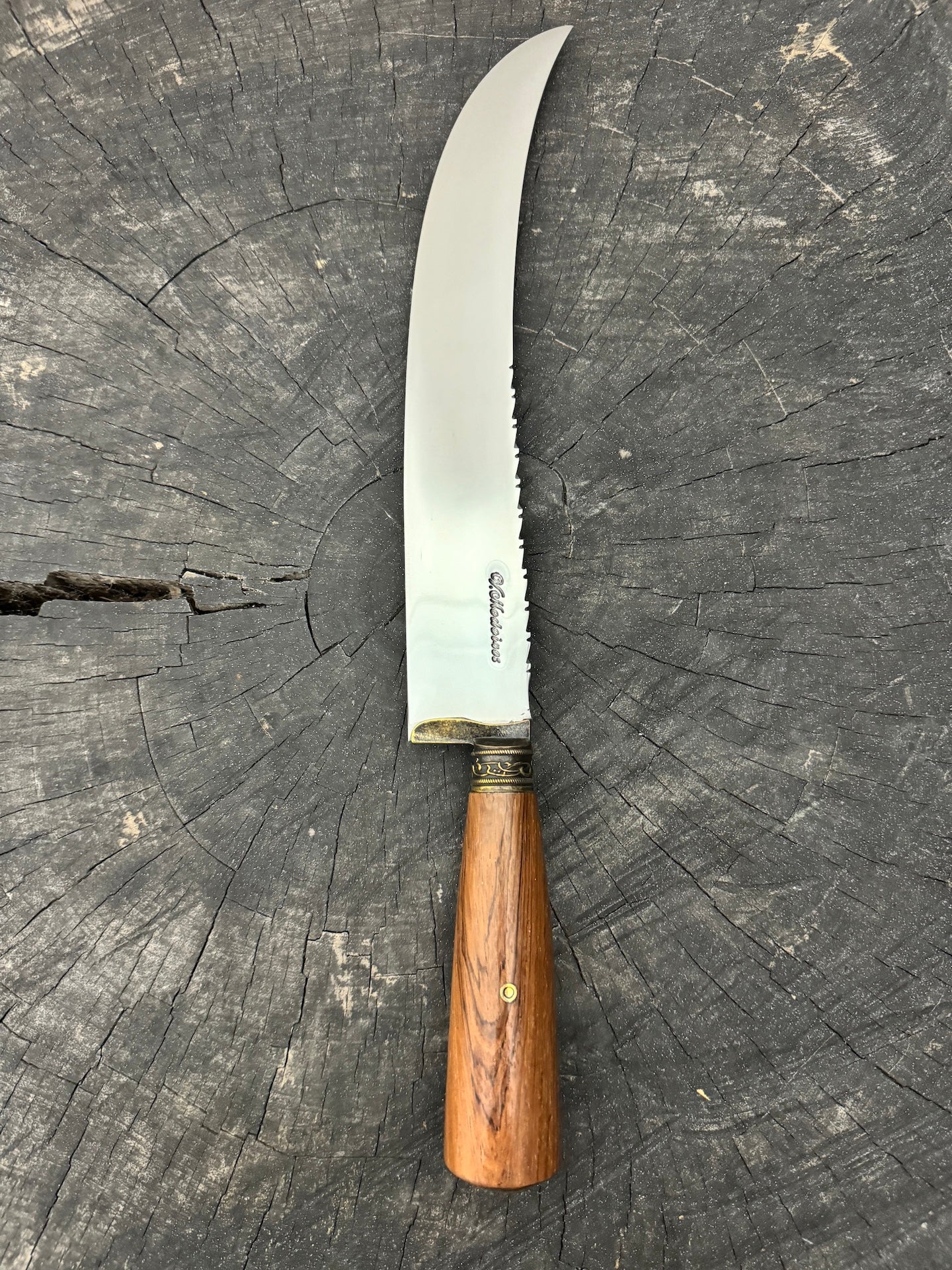 10" Butchers Knife, Native Hardwood, SS440 - 250mm