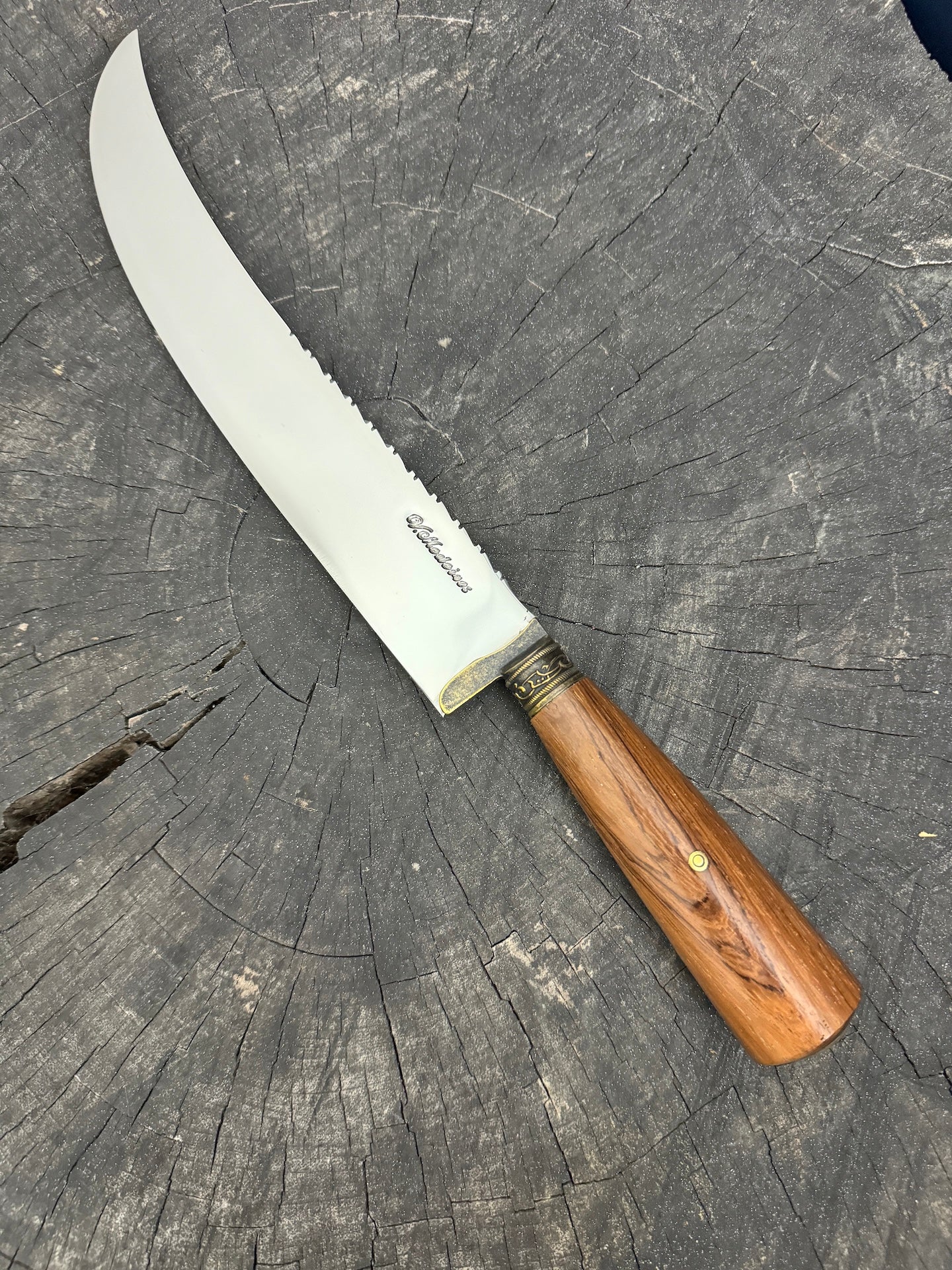 10" Butchers Knife, Native Hardwood, SS440 - 250mm