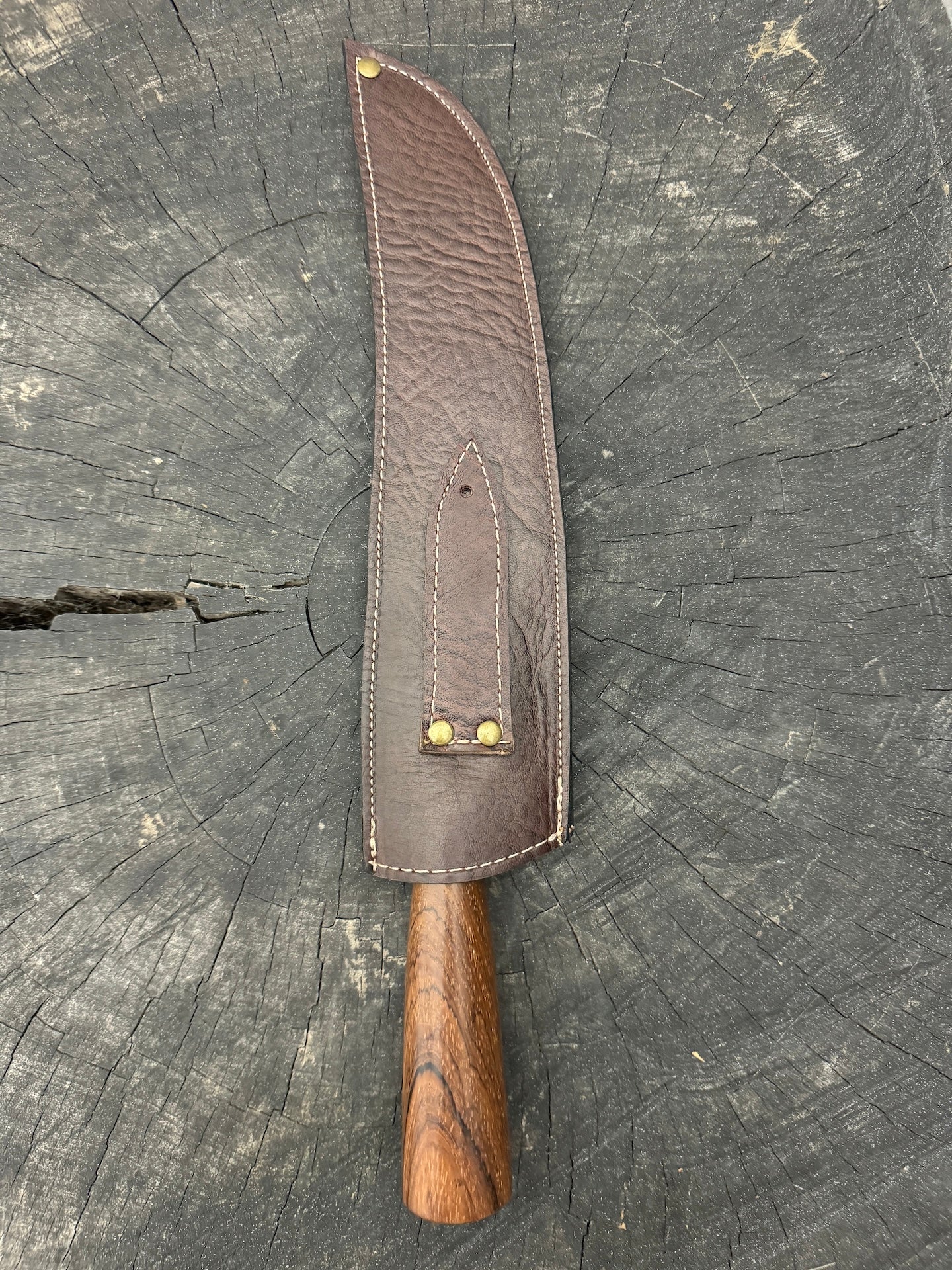 10" Butchers Knife, Native Hardwood, SS440 - 250mm