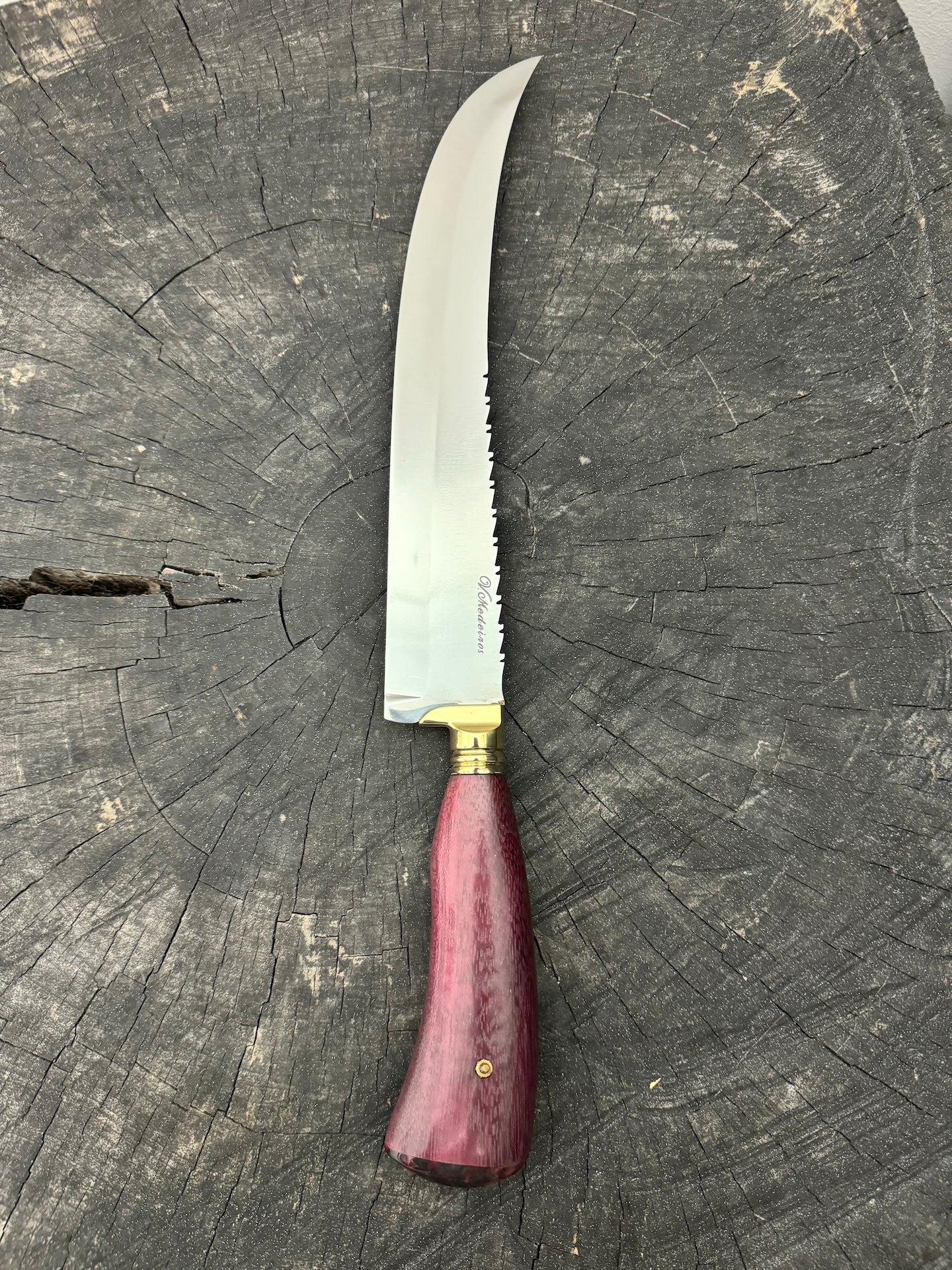 10" Butchers Knife, Roxinho Hardwood, SS440 - 250mm