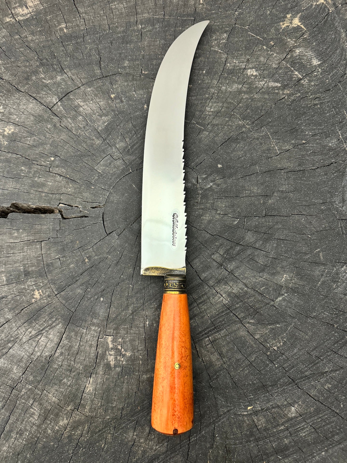10" Butchers Knife, Cherry Hardwood, SS440 - 250mm