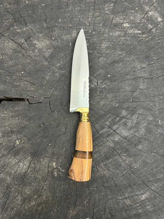 6" Utility Knife, Native Hardwood, SS440 - 150mm