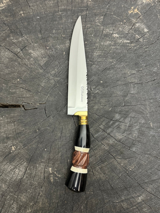8" Chef Knife, Custom Block, SS420 - 200mm