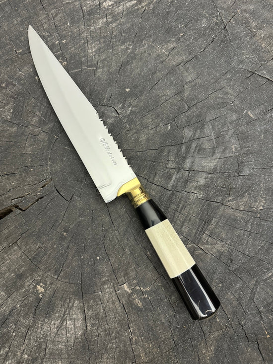 8" Chef Knife, Custom Block, SS420 - 200mm