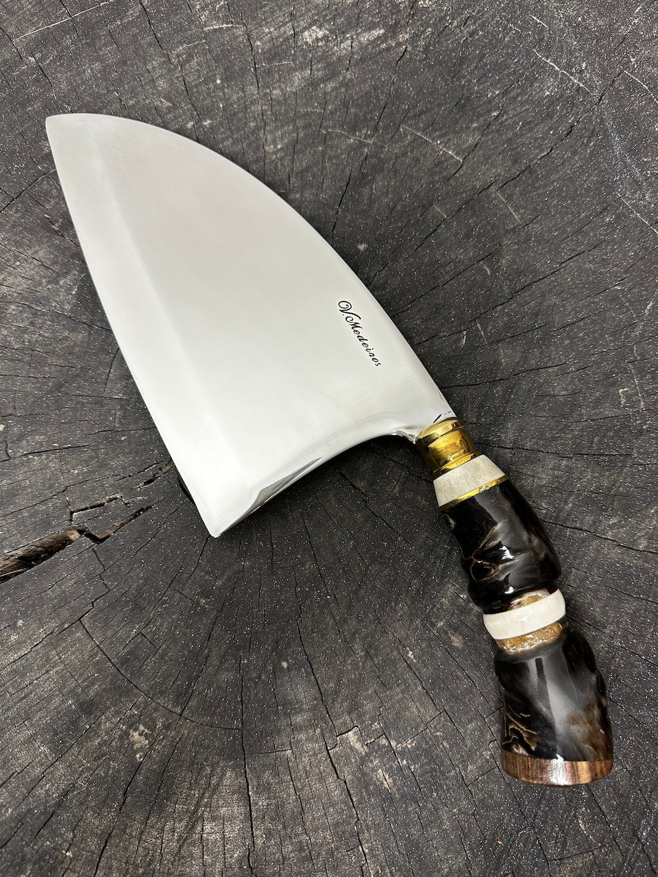 8" Cutelo / Cleaver, Antelope Horn, SS440 - 190mm
