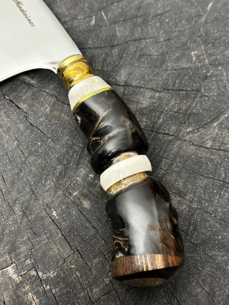 8" Cutelo / Cleaver, Antelope Horn, SS440 - 190mm