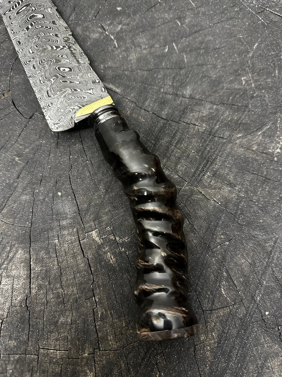 9" Damascus Chef Knife, Antelope Horn, CS1095 15n20